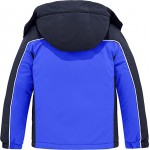 Blue Boy's Waterproof Ski Jacket Fleece Winter Outdoor Snow Coat Hooded Raincoats