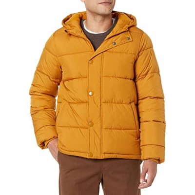 Caramel Men's Heavyweight Hooded Puffer Coat