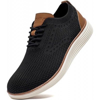 Men's Oxfords Lightweight Mesh Dress Fashion Sneakers Business Casual Walking Shoes